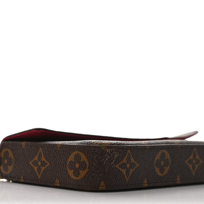 Louis Vuitton Monogram Pochette Felicie Chain Wallet Fuchsia 9 of 11