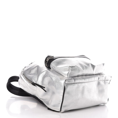 Saint Laurent Nylon Metallic Hunting Backpack Silver 4 of 17