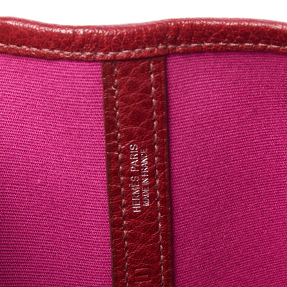 Hermes Buffle Sindhu Toile Garden Party 36 MM Tote Rouge Imperial 8 of 8