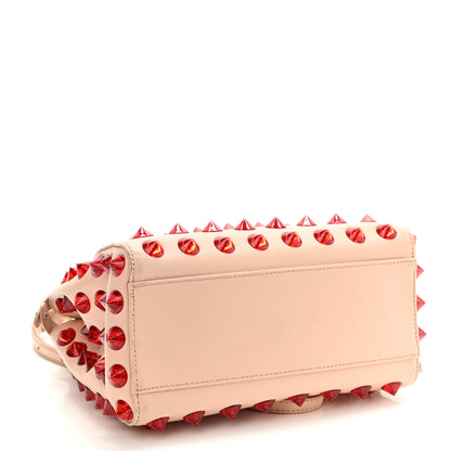 Fendi Nappa Studded Mini Peekaboo Iconic Satchel Light Pink Red 4 of 16