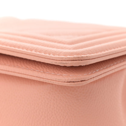 Chanel Caviar Chevron Quilted Medium Boy Flap Light Pink 11 of 11