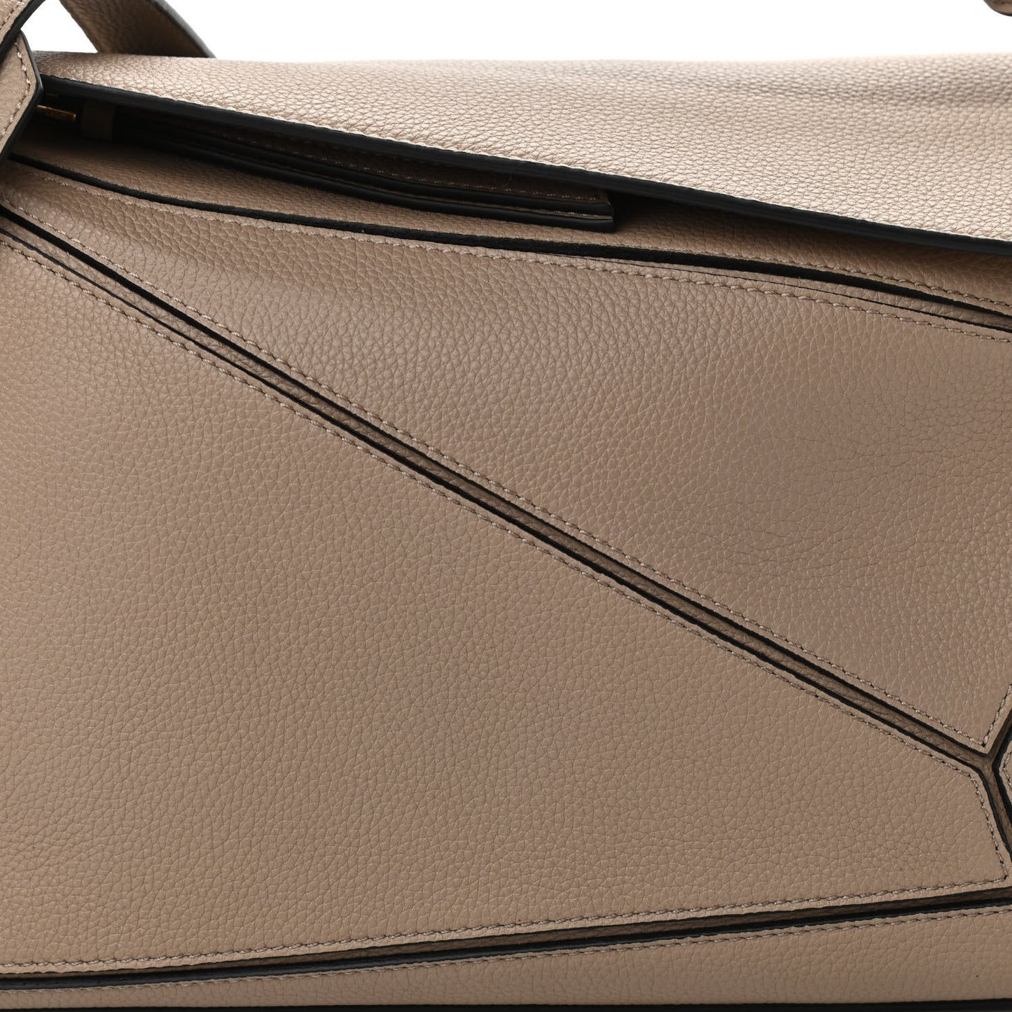 Calfskin Medium Puzzle Bag Sand Mink