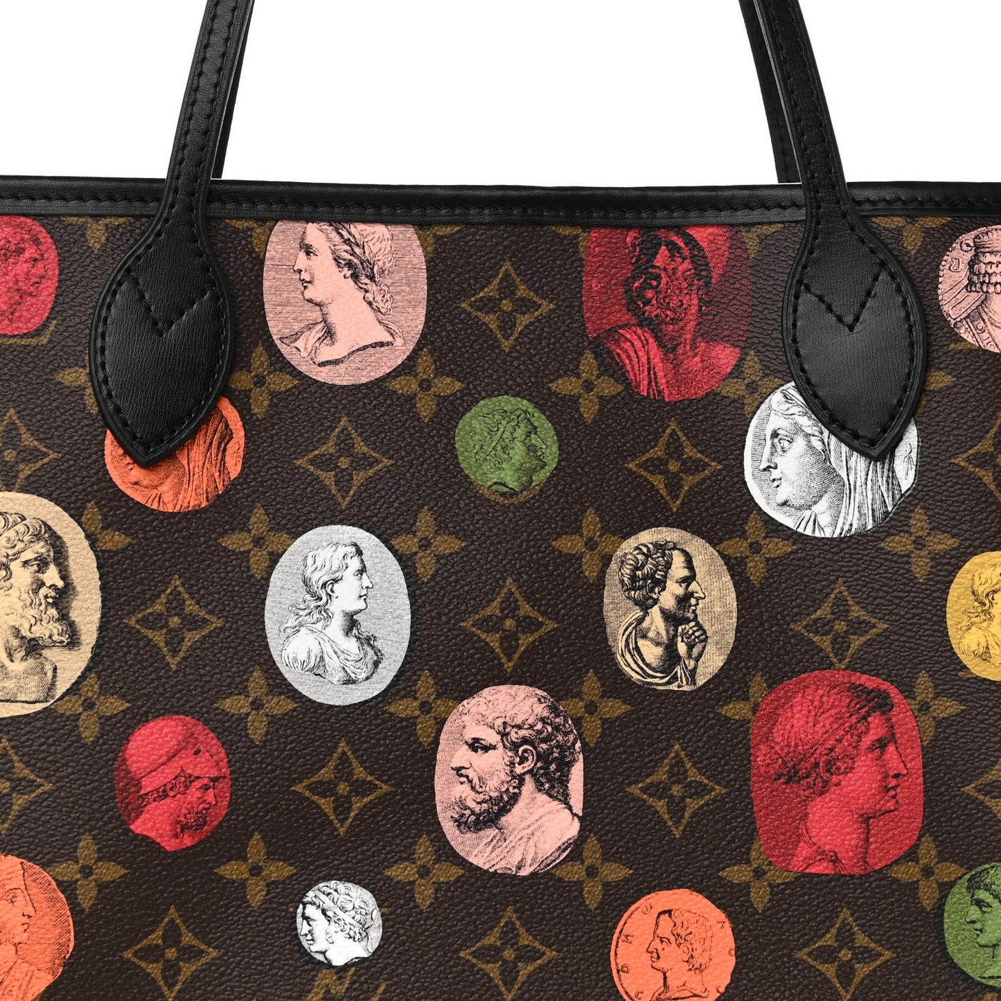 X FORNASETTI Monogram Cameo Neverfull MM