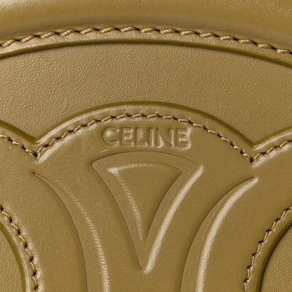 Celine Smooth Calfskin Cuir Small Triomphe Oval Purse Crossbody Olive 6 of 10