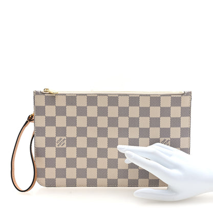 Louis Vuitton Damier Azur Braided Neverfull MM GM Pochette 2 of 6