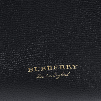 Burberry Derby Calfskin House Check Baby Banner Tote Black 12 of 12