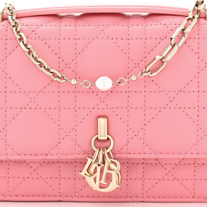 Christian Dior Lambskin Cannage Mini My Dior Bag Pink 7 of 9