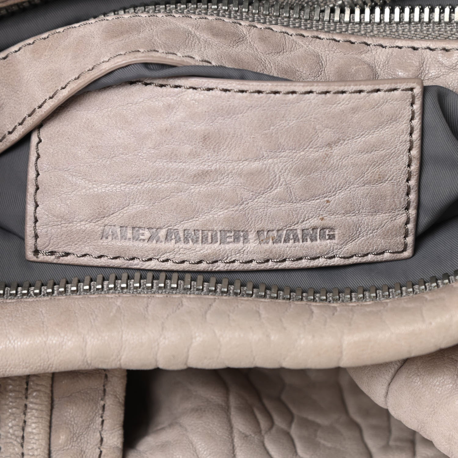 Alexander Wang Pebbled Lambskin Rocco Duffel Grey 6 of 16