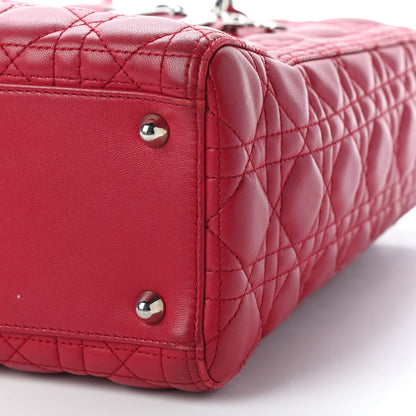 Christian Dior Lambskin Cannage Large Lady Dior Pink 8 of 9