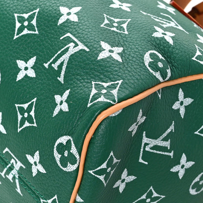 Louis Vuitton Calfskin Monogram Speedy P9 Bandouliere 25 Green 11 of 11
