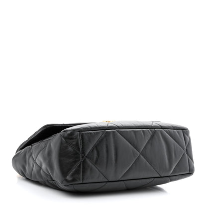 Chanel Lambskin Quilted Large Chanel 19 Flap Black 4 of 11