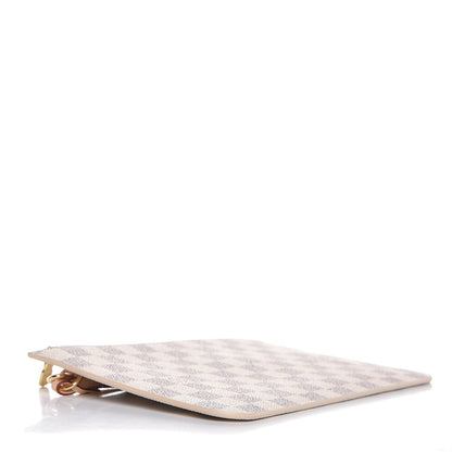 Louis Vuitton Damier Azur Neverfull MM GM Pochette Rose Ballerine 4 of 8