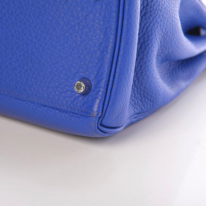 Hermes Taurillon Clemence Kelly Retourne 32 Bleu Electrique 42 of 42
