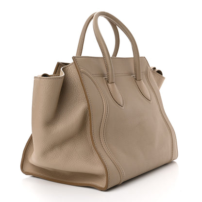 Celine Grained Calfskin Medium Phantom Luggage Taupe 2 of 10