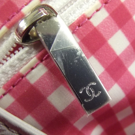 Chanel Vinyl Lipstick Tote Hot Pink 11C 9 of 10