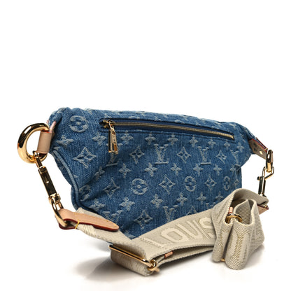 Louis Vuitton Monogram Denim High Rise Bumbag Blue 2 of 8