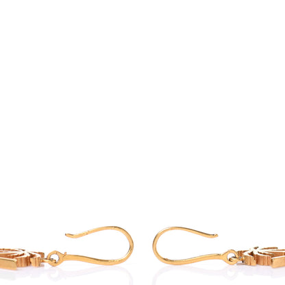 Saint Laurent Metal Monogram Palm Earrings Gold 3 of 5