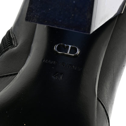Christian Dior CHRISTIAN DIOR Soft Calfskin Ankle Boots 41 Black 7 of 8