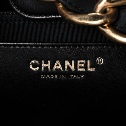Chanel Lambskin Quilted Large CC Funky Town Hobo Black 8 of 11