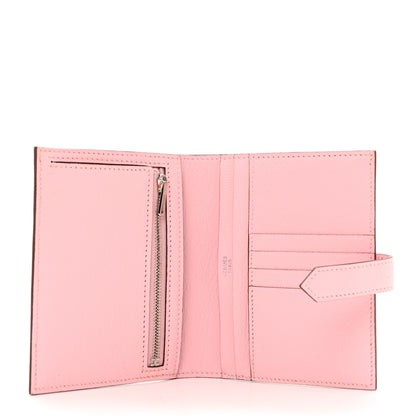 Hermes Chevre Mysore Bearn Compact Wallet Rose Sakura 5 of 8