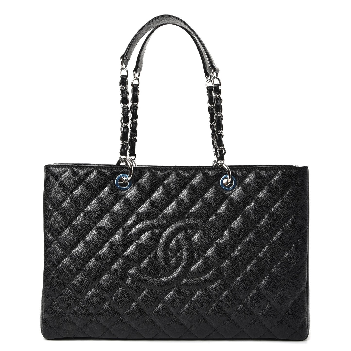 Caviar Quilted XL Grand Shopping Tote GST Black