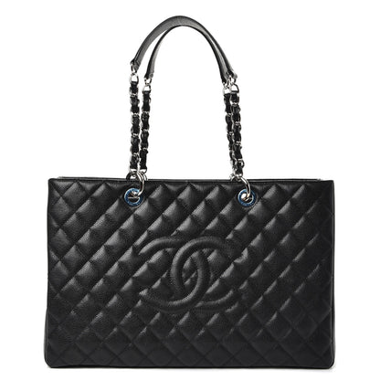 Chanel Caviar Quilted XL Grand Shopping Tote GST Black 1 of 8