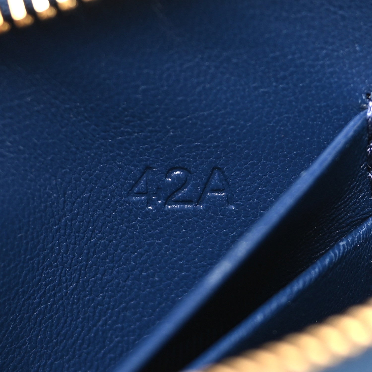 Prada Saffiano Metal Zip Around Keychain Bluette 7 of 9