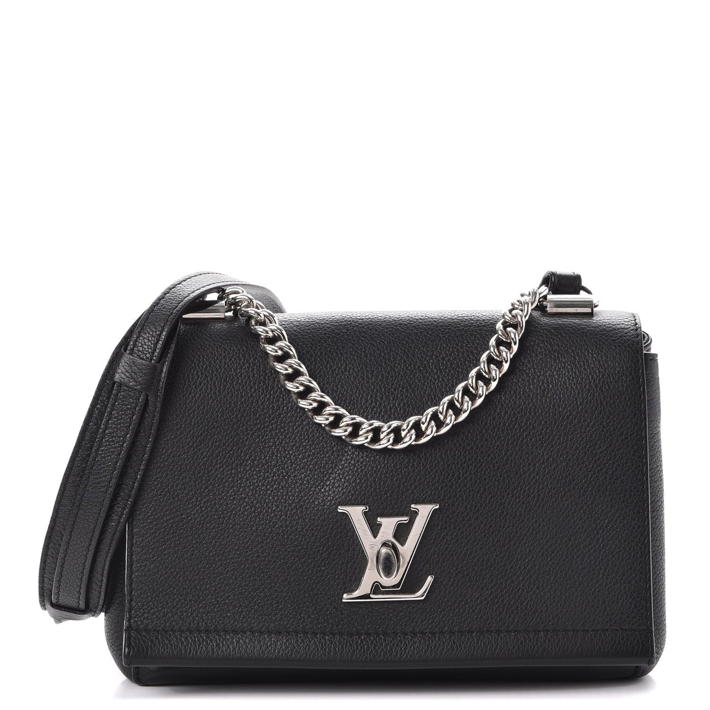 Calfskin Lockme II Chain Bag BB Black