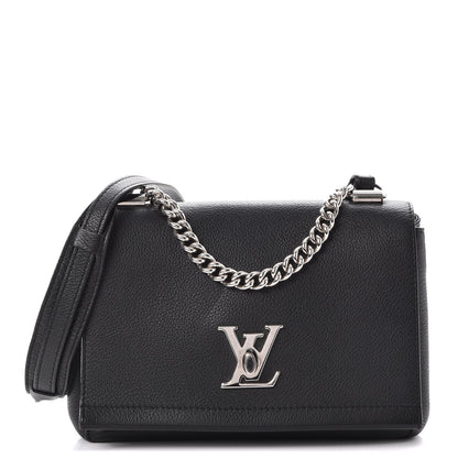 Louis Vuitton Calfskin Lockme II Chain Bag BB Black 1 of 9