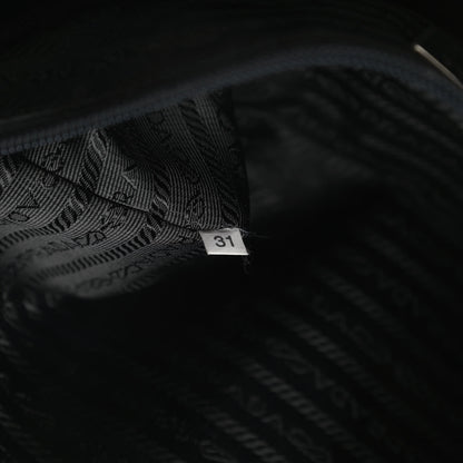 Prada Tessuto Nylon Saffiano Messenger Bag Black 7 of 13