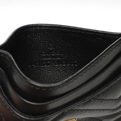 Gucci Calfskin Matelasse GG Marmont Card Holder Black 6 of 7