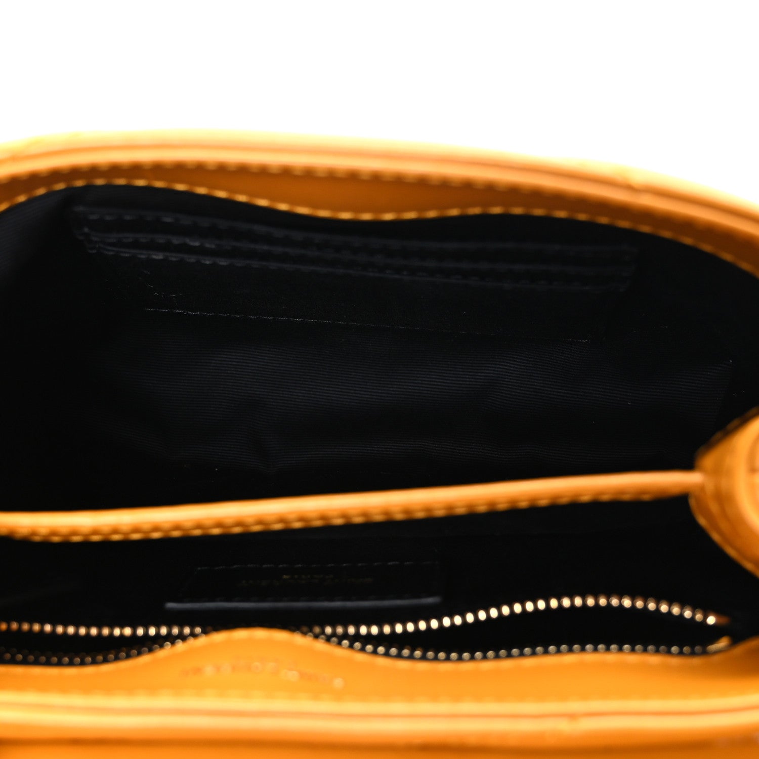 Saint Laurent Calfskin Y Quilted Monogram Toy Loulou Crossbody Bag Cheddar 6 of 12