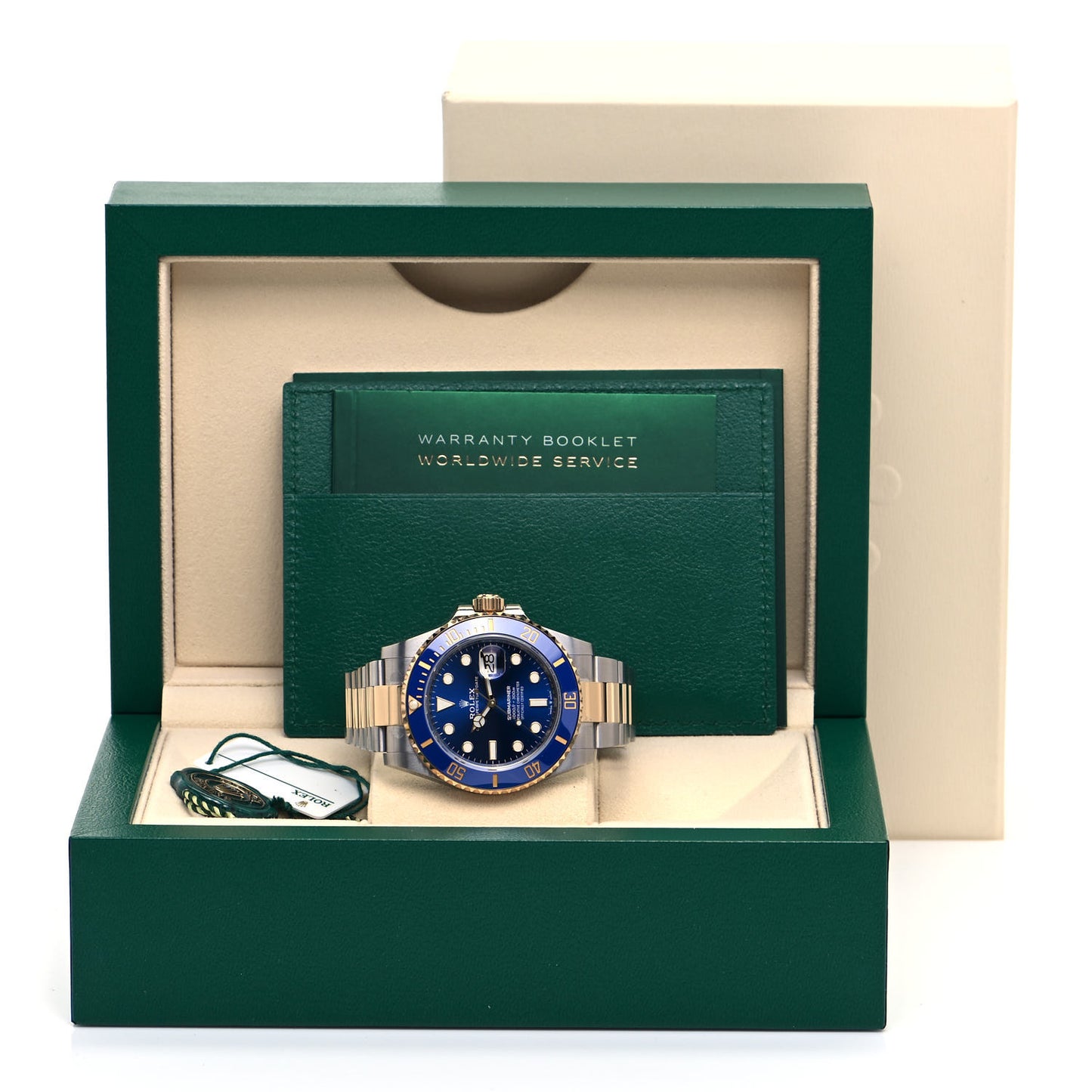 Stainless Steel 18K Yellow Gold 41mm Submariner Date Watch Royal Blue 126613LB