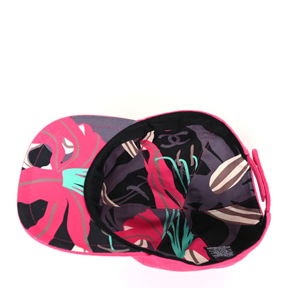 Chanel Cotton CC Cap Hat Fuchsia 6 of 7