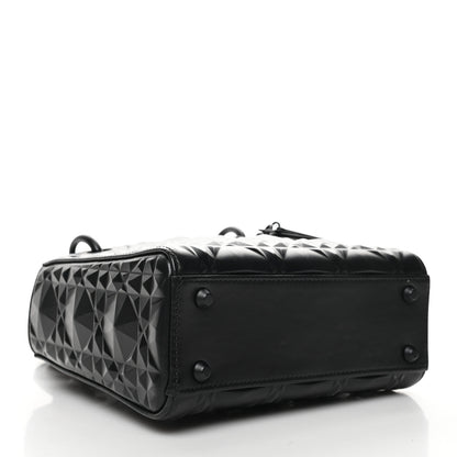 Christian Dior Calfskin Diamond Cannage Mini Lady Dior Black 3 of 7
