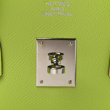 Hermes Epsom Candy Birkin 35 Kiwi Lichen 19 of 41
