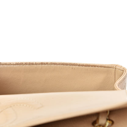 Chanel Caviar Quilted Medium Double Flap Beige 14 of 20