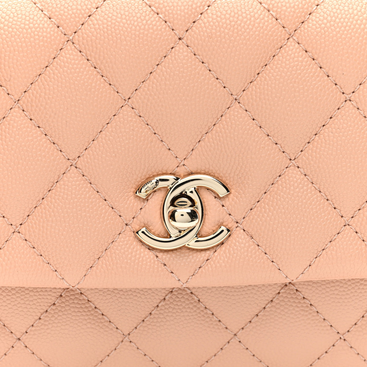 Chanel Caviar Quilted Mini Coco Handle Flap Light Pink 8 of 10