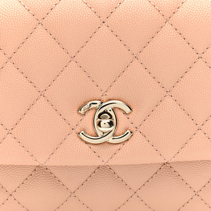 Chanel Caviar Quilted Mini Coco Handle Flap Light Pink 8 of 10