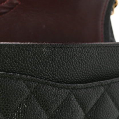 Chanel Caviar Quilted Medium Double Flap Black 11 of 12