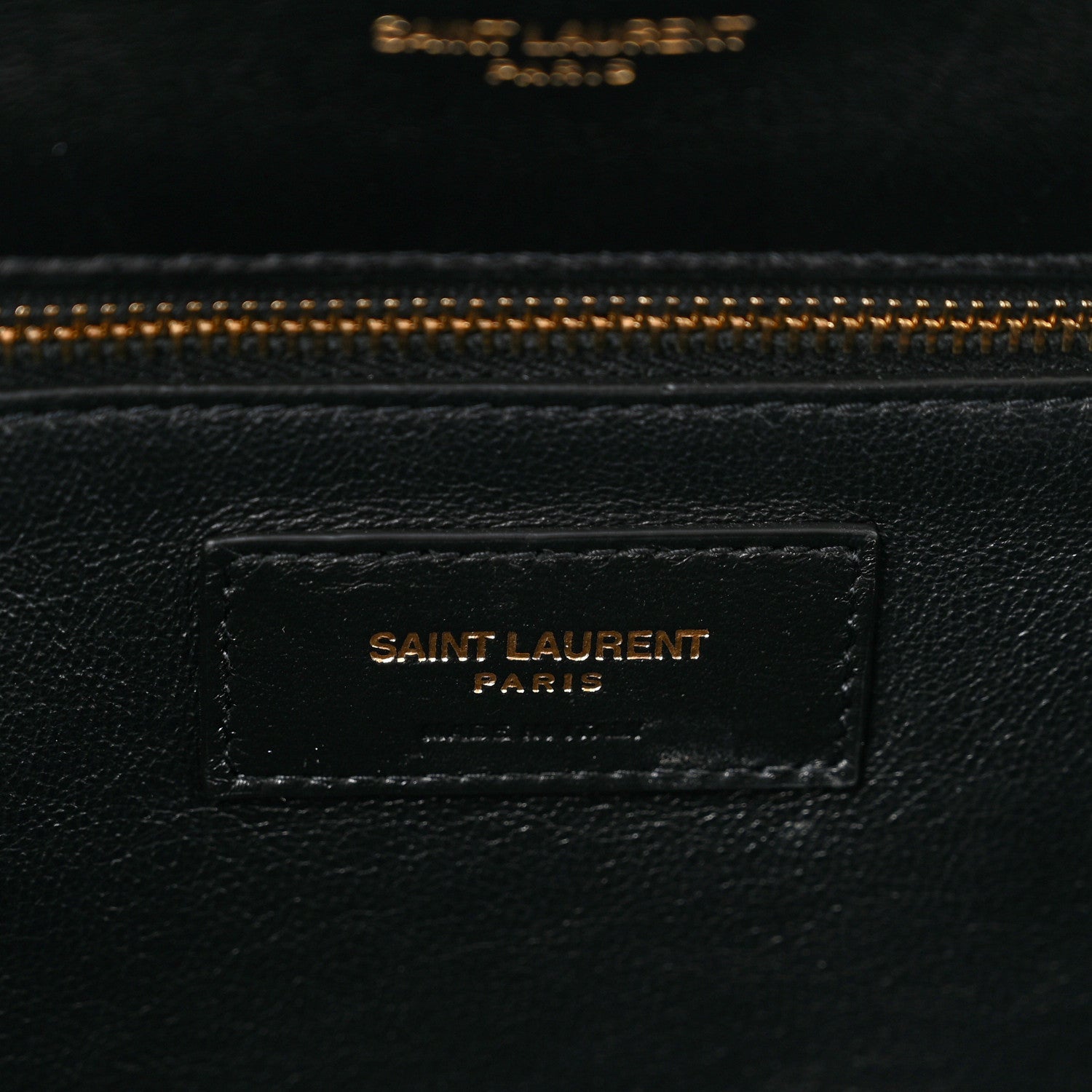 Saint Laurent Lambskin Quilted Sade Puffer Envelope Clutch Black 6 of 7