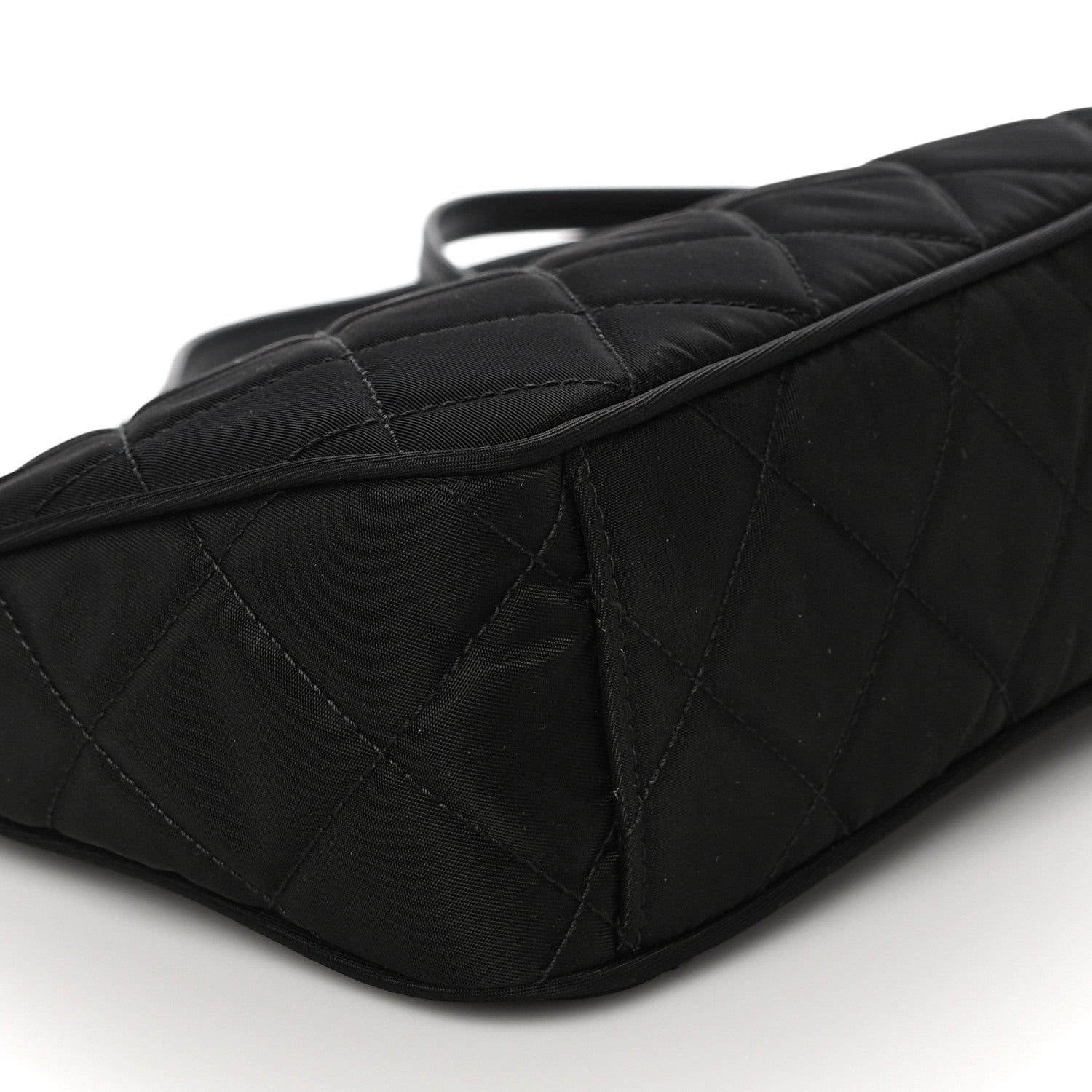 Prada Nylon Tessuto Impuntu Quilted Crossbody Bag Black 9 of 10
