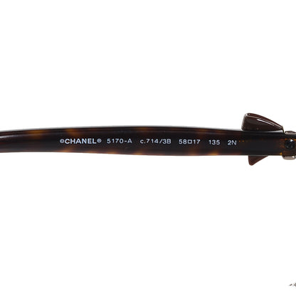 Chanel Tortoise CC Bow Sunglasses 5170-A 3 of 5