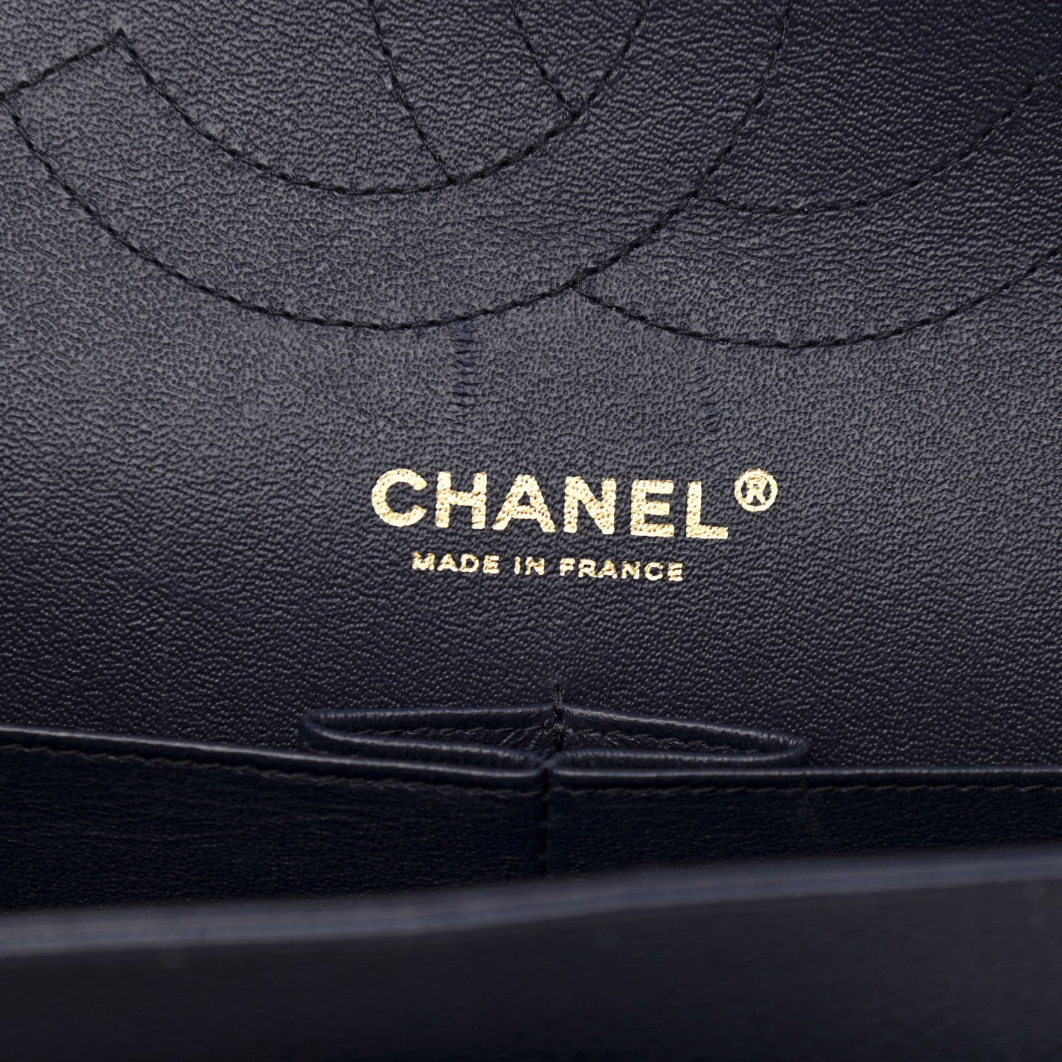 Chanel Caviar Quilted Jumbo Double Flap Navy Blue 5 of 12