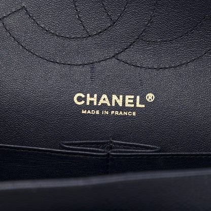 Chanel Caviar Quilted Jumbo Double Flap Navy Blue 5 of 12