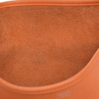 Hermes Taurillon Clemence Evelyne III GM Orange 8 of 21