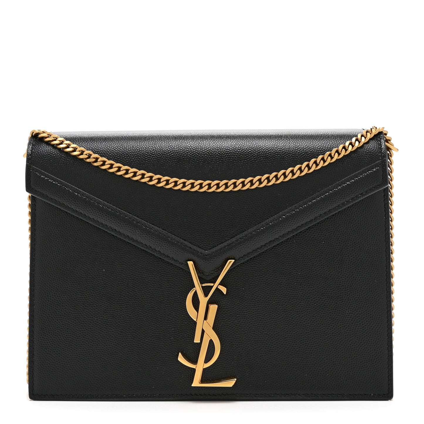 Grain De Poudre Monogram Cassandra Clasp Bag Black