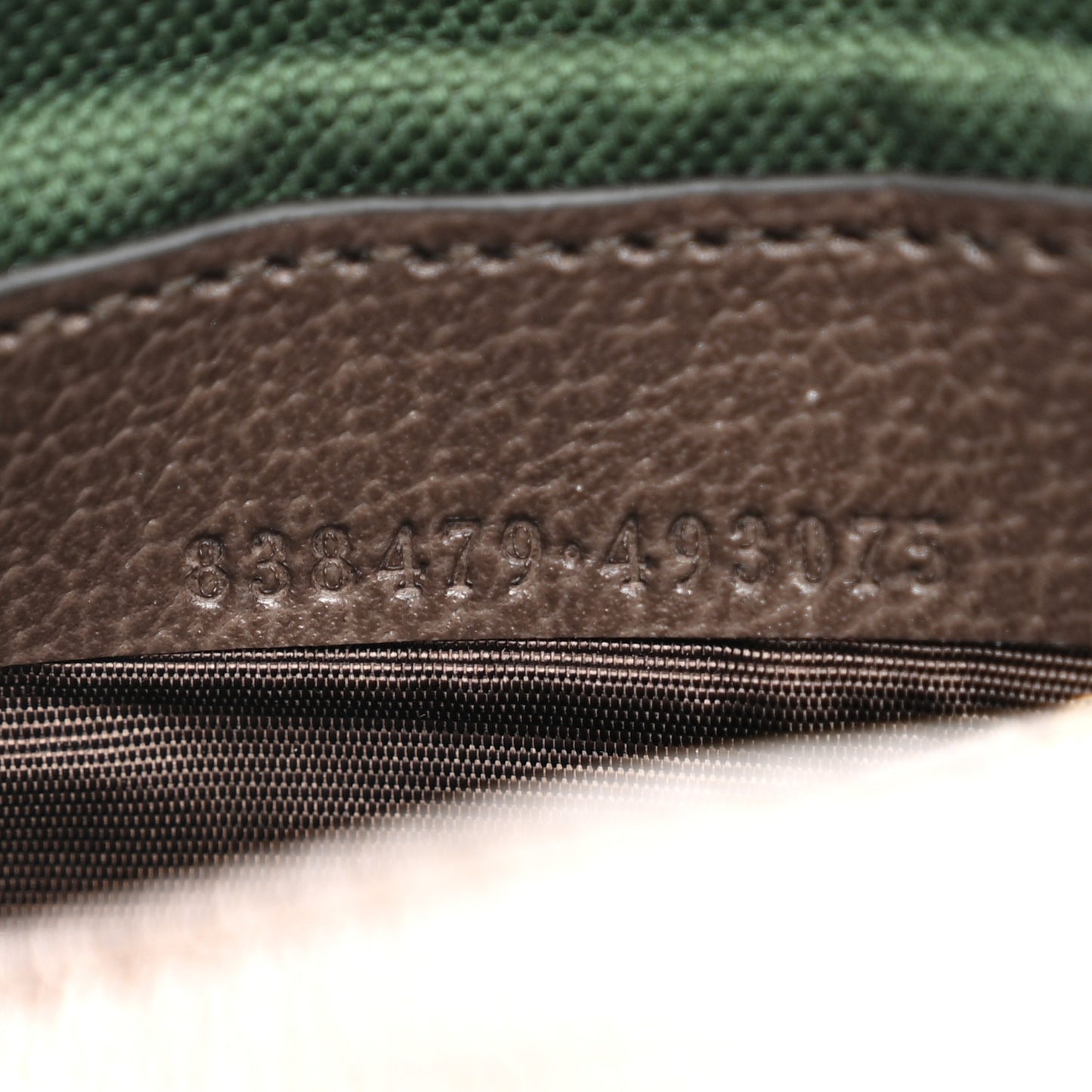 GG Supreme Monogram Textured Calfskin Web Mini Ophidia Half Moon Hobo Beige Ebony New Acero Beige Ebony New Acero