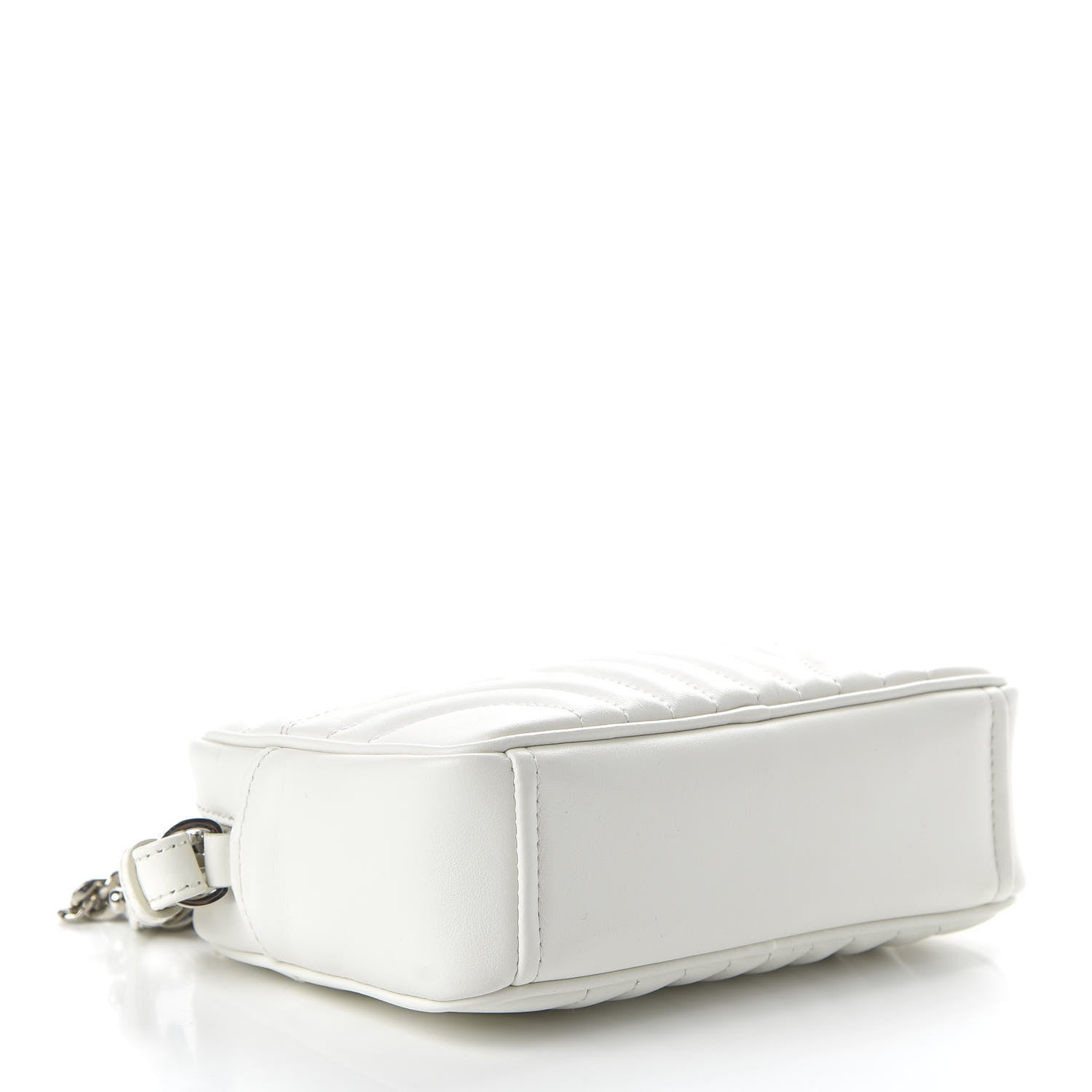 Prada Soft Calfskin Diagramme Crossbody Bag White 4 of 9