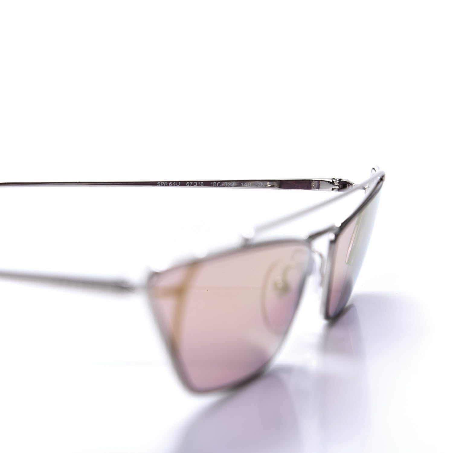 Prada Cat Eye Sunglasses SPR 64U Pink 6 of 8